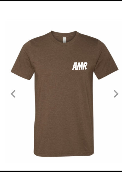 AMR T SHIRT HEATHER BROWN